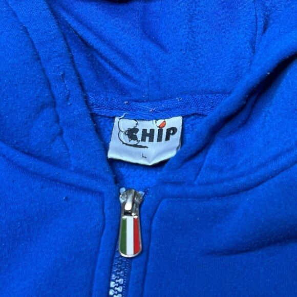 Vintage y2k Italia Full Zip Hoodie Sweatshirt Jumper Small - Picture 4 of 5